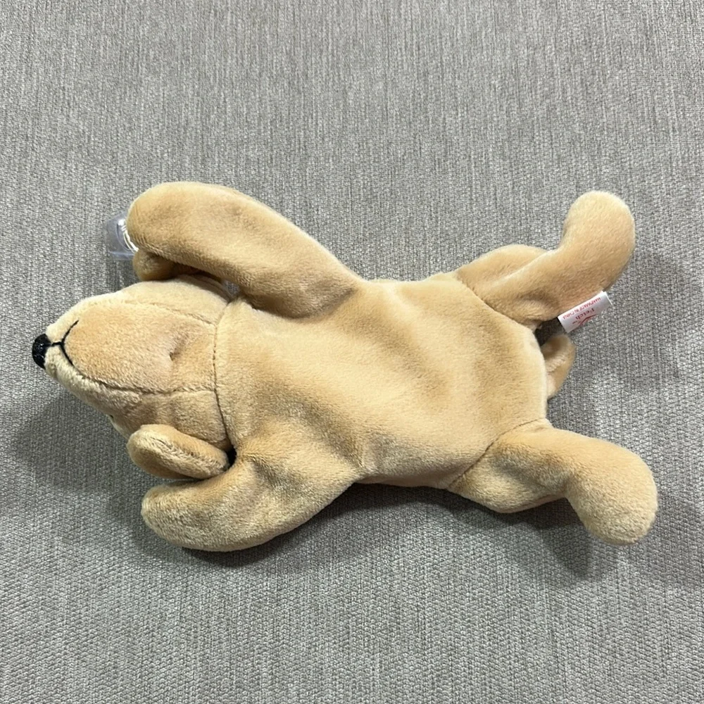 Ty Beanie Babies Cream Plush Dog